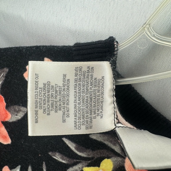 Floral Zip up sweater dress with tulle skirt - Picture 8 of 9